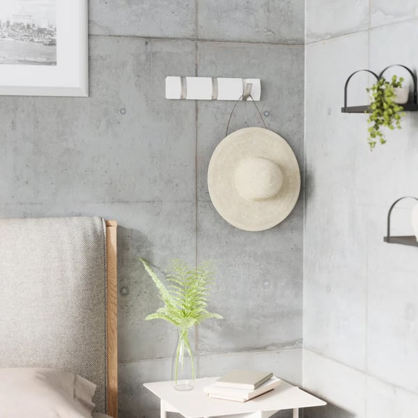 Κρεμάστρα με 3 άγκιστρα Flip White  318853-660